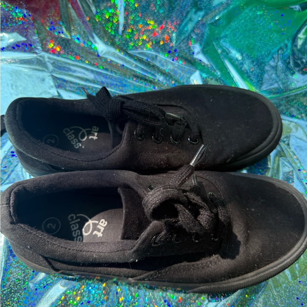 Art Class Black Kids Sneakers